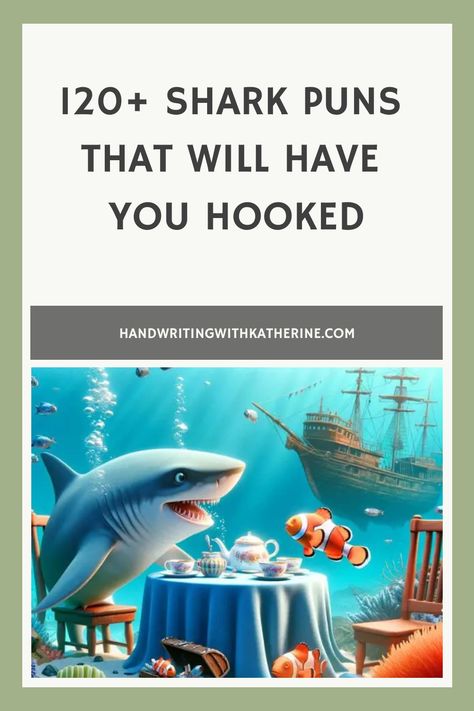 Welcome to the deep blue sea of humor, where the laughs are as abundant as the fish and the puns are as sharp as a shark’s tooth! If you’re fishing for some Shark Quotes Funny, Shark Love Quotes, Shark Puns Funny, Shark Quotes Inspirational, Seal Puns, Shark Jokes, Shark Sayings, Turtle Puns, Shark Puns