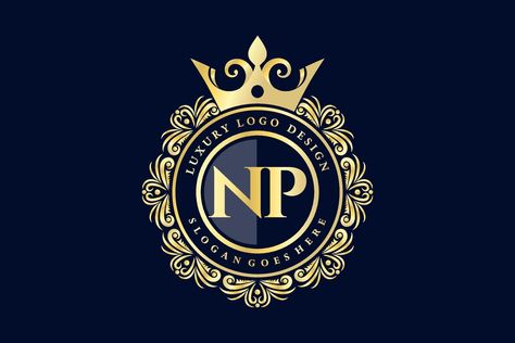 NP Initial Letter Gold calligraphic feminine floral hand drawn heraldic monogram antique vintage style luxury logo design Premium Vector Shivaji Maharaj Hd Wallpaper, Np Logo, Shivaji Maharaj, Luxury Logo Design, Bed Design Modern, Luxury Logo, Initial Letter, Initial Letters, Beautiful Cat