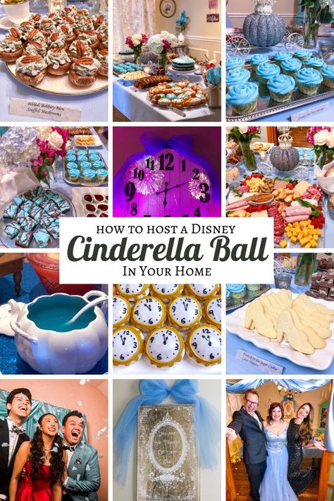 How to host a Cinderella Ball, recipes included! Part of The Rose Table's Disney Dinners series. Cinderella Appetizers, Disney Inspired Appetizers, Cinderella Dinner And A Movie, Disney Themed Meals, Disney Dinner Party, Disney Dessert Recipes, Disney Party Ideas, Theme Dinners, Themed Meals