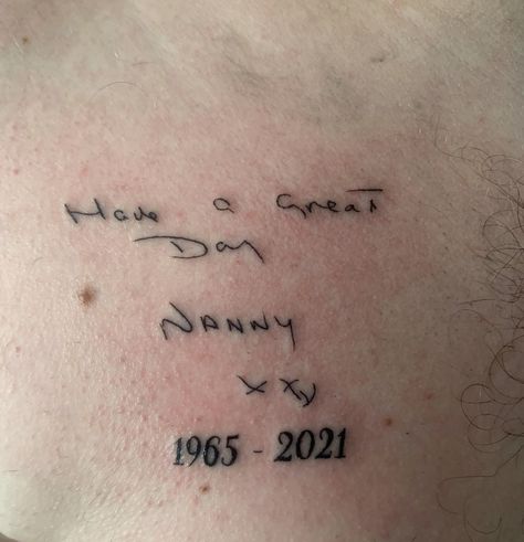 Nan Memorial Tattoo, Tattoo For Nan, Nan Tattoo Memories, Nan Tattoo, Memorial Tattoo, Mini Tattoos, Leg Tattoos, I Tattoo, Handwriting