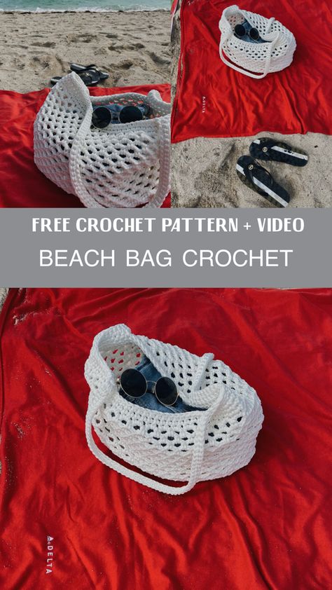 Сумка пляжная , вязаная пляжная сумка Crochet Beach Bag Free Pattern, Beach Bag Pattern, Crochet Beach Bag, Finger Crochet, Crochet Beach Bags, Bag Summer, Summer Bag, Beach Umbrella, Free Bag