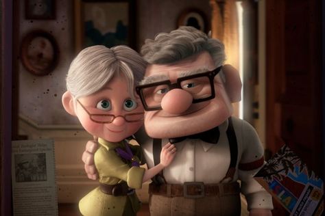 Old Couple Costume, Up 2009, Romantic Questions To Ask, Up Pixar, Up Movie, Romantic Questions, Old Couple, Love Wallpapers, Cartoon Drawing