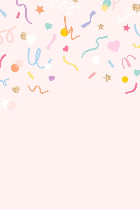 Wallpaper Backgrounds Birthday, Confetti Wallpaper Iphone, Cute Birthday Backgrounds, Cute Birthday Wallpaper, Confetti Iphone Wallpaper, Confetti Background Wallpapers, Wallpaper Carnaval, Surprise Background, Birthday Wallpaper Backgrounds