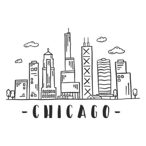 Chicago spire business center sky scraper mall cloud skyline sticker #AD , #AD, #Ad, #center, #Chicago, #spire, #sky Chicago Skyline Drawing, Skyline Drawing, Bucket List Journal, Castle Tower, Black And White Art Drawing, Sticker Png, City Drawing, Insta Icon, Chicago Skyline