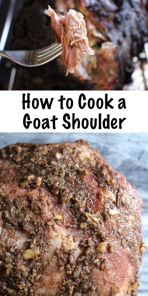 How to Cook a Goat Shoulder Goat Roast Recipes, Goat Shoulder Recipes, How To Cook Goat Meat Recipes, Goat Recipes Meat, Goat Dishes, Maid Rites, Goat Leg, Goat Stew, Meat Goats