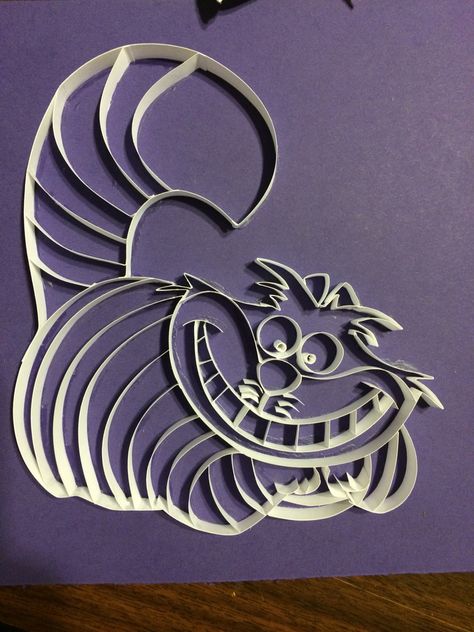 Cheshire Cat quilling Disney Quilling, Cats Pattern, Quilling Paper Craft, Quilling Paper, Quilling Patterns, Cheshire Cat, Paper Quilling, Paper Craft, Arts And Crafts