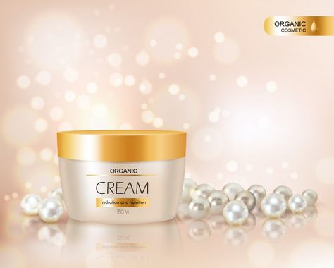 Face cream container and pearls Free Vec... | Free Vector #Freepik #freevector #background #banner #poster #gold Gold Skincare, Black Texture Background, Event Poster Template, Book Design Inspiration, Glowing Background, Store Banner, Fashion Banner, Business Banner, Organic Cosmetics