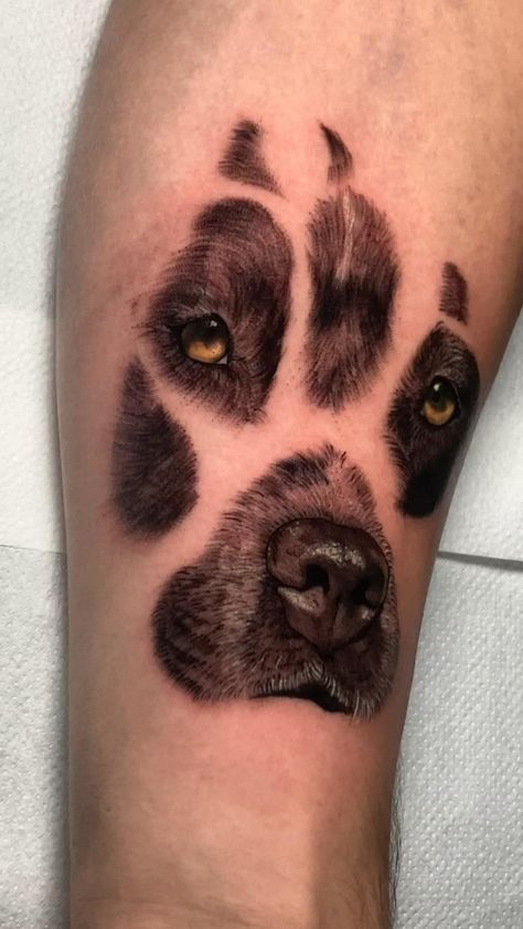 90s Nostalgia Tattoo, Tatoo Dog, Tribute Tattoos, Dog Memorial Tattoos, Pawprint Tattoo, Dog Paw Tattoo, Tattoo Dog, Paw Tattoo, Tasteful Tattoos