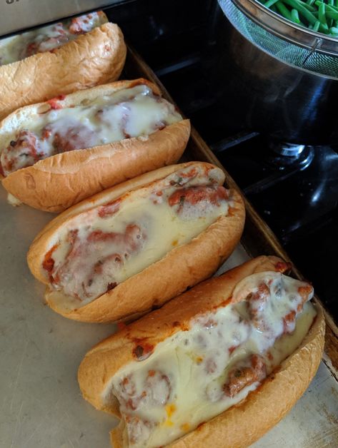 Meatball Subs - Sungrown Kitchen Homemade Meatball Subs, Best Meatballs, Meatball Bake, How To Cook Meatballs, Marinara Sauce Homemade, Meatball Subs, Meatball Ingredients, Frozen Meatballs, Homemade Meatballs