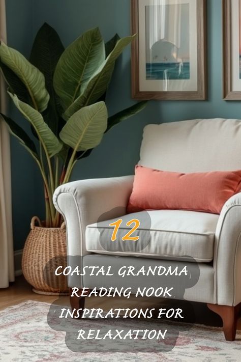 I absolutely love creating serene spaces for reading and relaxation! This coastal-inspired reading nook combines comfort and charm. The soft, neutral sofa paired with a pop of orange in the pillow invites you to curl up with a good book. The lush greenery adds a refreshing touch, making it the perfect retreat to unwind. Check out these 12 beautiful inspirations for your own cozy corner! Hollywood Regency Bedroom, Serene Spaces, Reading Nook Ideas, Neutral Sofa, Nook Ideas, Grandma Fashion, Wooden Side Table, Coastal Grandma, Favorite Novels