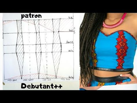 DIY, COMMENT ,TRACER Le PATRON, DU BUSTIER, CORSET, FEMME, facile, (debutant) - YouTube Patron Corset Bustier, Top Bustier, Corset Bustier, Evening Dresses For Weddings, Diy Couture, Sewing Pattern Design, Bustier Top, Sewing Tutorials, Diva