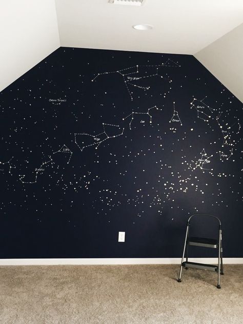 her parents painting the galaxy on her wall to her help learn it - OAB Salon Interior Design Ideas, Kids Room Paint, Space Painting, Salon Interior Design, Design Del Prodotto, House Goals, Dream Rooms, Room Paint, The Doors