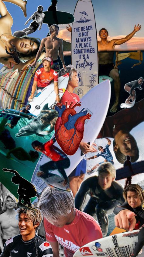 Kanoa Igarashi, professional surfer ✨ Kanoa Igarashi, Professional Surfers, Collage