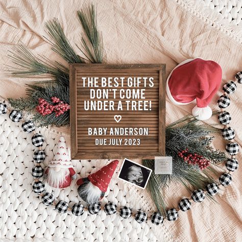 Christmas Pregnancy Announcement / Digital Baby Announcement / Social Media / Pregnancy Reveal / You Edit / Instant Download 1463 Christmas Baby Reveal, Baby Announcement Social Media, Digital Baby Announcement, Pregnancy Announcement Template, Fun Baby Announcement, Christmas Baby Announcement, Baby Announcement Pictures, December Baby, Christmas Pregnancy Announcement