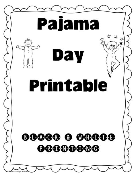 Pajama Day Free Printable via @wiseowlfactory Sentence Making, Pajama Day At School, Pj Day, Pijama Party, Welcome To School, Graphing Activities, Pajama Day, End Of Year Activities, Creative Curriculum