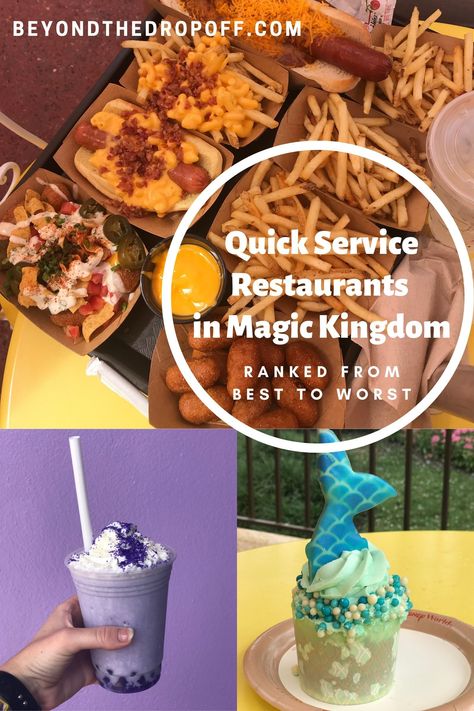 Magic Kingdom Quick Service, Magic Kingdom Food, Toppings Bar, Quick Service Restaurant, Disney World Restaurants, Disney World Food, Disney World Magic Kingdom, Disney Snacks, Disney Vacation Planning