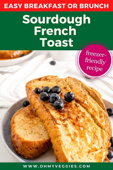 Sourdough French Toast has that delicious, stand-out sourdough flavor in each decadent bite. Top your toast with some fresh berries and a drizzle of syrup, and dive in! Sourdough French Toast Recipe, Healthy French Toast Recipe, Breakfast Classic, Sourdough French Toast, Healthy French Toast, Homemade French Toast, Fall Recipes Breakfast, Easy French Toast Recipe, Best French Toast