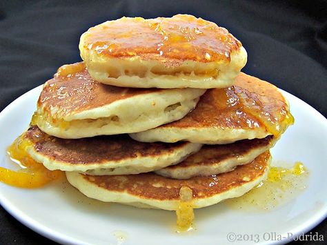 Olla-Podrida: Fluffy Meyer Lemon Yogurt Pancakes White Almond Cakes, Meyer Lemon Recipes, Lemon Pancakes, Yogurt Pancakes, Breakfast Casseroles, Lemon Yogurt, Perfect Pancakes, Breakfast Waffles, Breakfast Casserole Easy