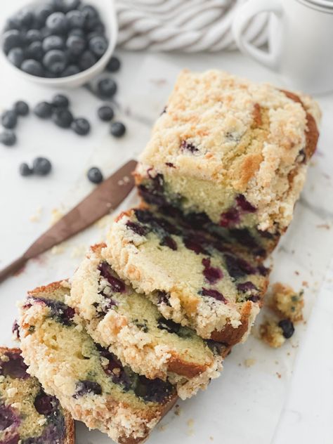 Blueberry Streusel Coffee Cake Loaf - Blueberry Streusel Coffee Cake, Nutella Brioche, Coffee Loaf, Blueberry Loaf Cake, Strawberry Lemonade Cookies, Lemonade Cookies, Coffee Cake Loaf, Blueberry Streusel, Cake Loaf