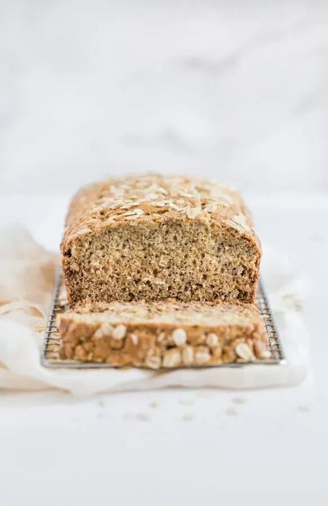 Baked Bread Recipes, Make Ahead Oatmeal, Marble Loaf, Oatmeal Banana Bread, Banana Bread Loaf, Oat Bread, Oatmeal Banana, Moist Pumpkin Bread, Sweet Breakfast Treats