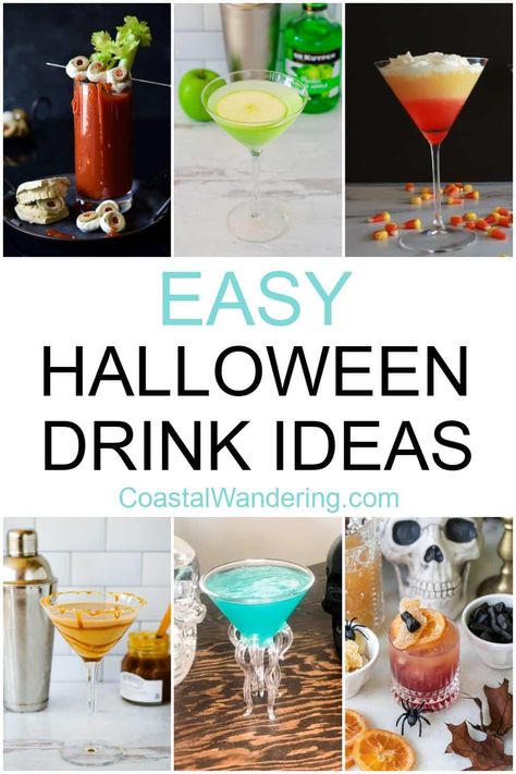 Easy Halloween Drinks, Halloween Drink Ideas, Creative Alcoholic Drinks, Cocktails With Vodka, Grape Cocktails, Easy Halloween Cocktails, Holidays Treats, Fun Halloween Drinks, Halloween Shots