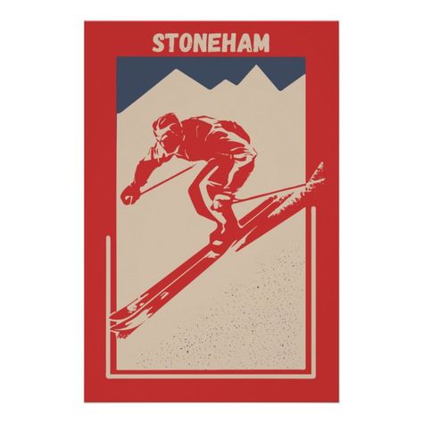 Stoneham Ski Resort in Quebec, Canada Poster - Canada Gift Grand Targhee Resort, Utah Resorts, Resort Poster, Grand Targhee, California Mountain, California Resorts, Zakopane Poland, Ski Poster, California Mountains