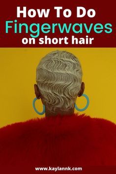 Diy Finger Waves Tutorials, How To Do Finger Waves On Short Hair, Finger Waves Short Hair Tutorial, Flapper Hair Short, Short Fingerwave Styles, Fingerwaves Long Hair, Finger Waves Short Hair Black Women, Finger Waves Short Hair Pixie Cuts, Ginger Finger Waves