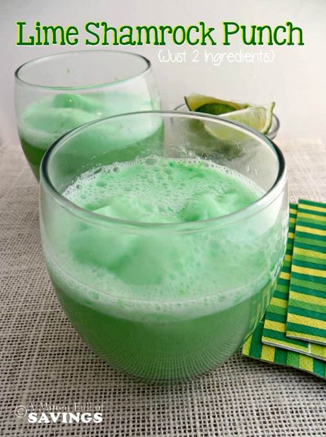 Shamrock Punch, St Patty's Day Drinks, Green Punch Recipes, Lime Sherbet Punch, St Patrick's Day Drinks, St Patricks Day Recipes, Green Cocktails, Rainbow Drinks, Sherbet Punch