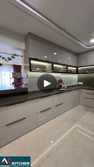 One Wall Kitchen, Interior Design Videos, Modular Kitchen Design, Wall Kitchen, Modular Furniture, Modular Homes, Kitchen Sets, Home Interior Design, Kitchen Design