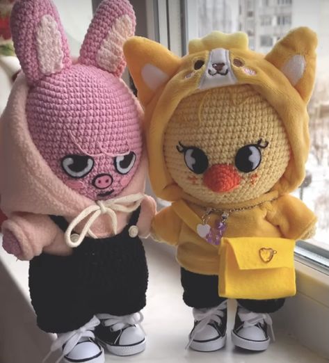 Skzoo Crochet Pattern, Stray Kids Crochet, Straykids Crochet, Skzoo Crochet, Skz Crochet, Best Halloween Treats, Kawaii Crochet, Fun Crochet Projects, Diy Crochet Projects