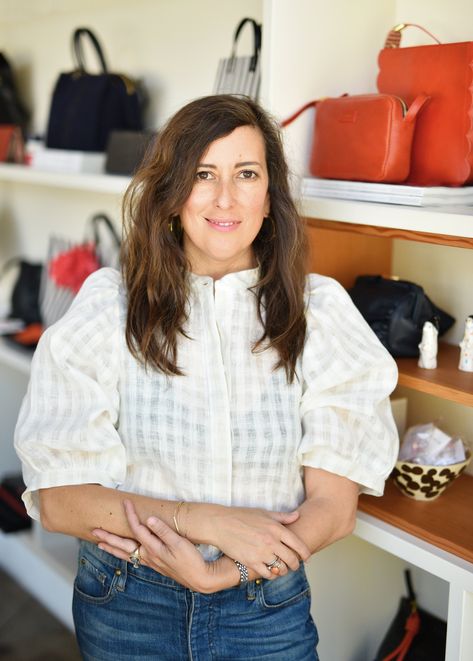 Clare Vivier owns Clare V, a premium handbag and accessories line with retail stores across California. Aside from one post-college stint working in a streetwear store, Minnesota native Clare Vivier had no experience in the fashion industry when she moved to Los Angeles in 2001. But that didn’t stop her from designing and launching her own line of handbags. “It felt like anything was possible here,” reflects Vivier, who has since built Clare V., her Paris-inspired accessories line, into a pow Clare Vivier, Paris Inspired, Moving To Los Angeles, Clare V, Clare V., French Chic, California Style, Parisian Chic, Where To Go