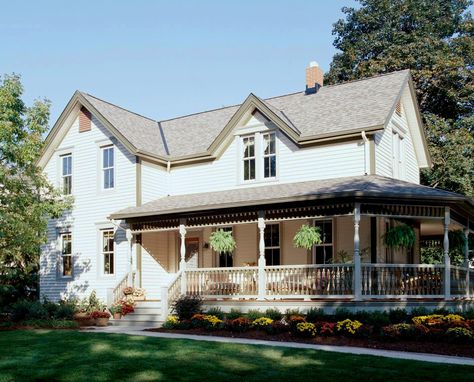 Gazebo Front Porch, Farmhouse Porch Design, Wrap Around Porch Ideas, Wrap Around Porches, Front Porch Design Ideas, Front Porch Remodel, Design Decor Ideas, Farmhouse Landscape, Porch Kits