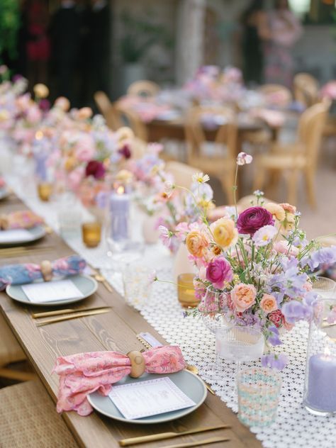 Pastel Centerpieces, Long Table Wedding, Dripping Springs Texas, Purple Set, Bridal Shower Tables, Moon Wedding, Hens Party, Garden Birthday, Dripping Springs