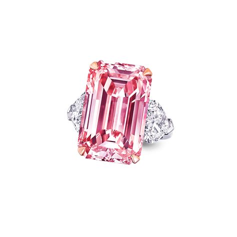 Emerald Cut Pink Diamond Ring, 16.88 ct Fancy Intense Pink Internally Flawless emerald cut diamond | Graff Graff Pink Diamond Ring, Graff Pink Diamond, Graff Jewelry, Halo Engagement Ring Wedding Band, Pink Diamond Engagement Ring, Colored Diamond Jewelry, Engagement Ring Yellow Gold, Engagement Ring Yellow, Pink Emerald