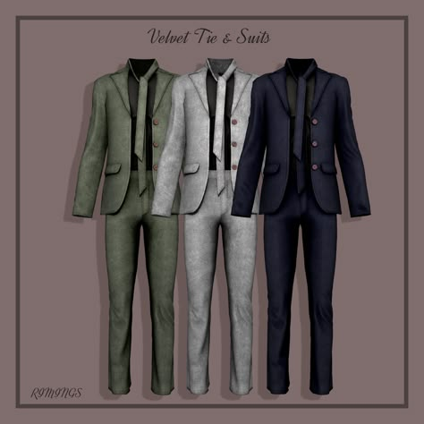 Sims 4 Suit, Sims 4 Rimings, Korean Suit, Sims 4 Men Clothing, Sims 4 Male Clothes, Sims 4 Traits, Sims 4 Cas Mods, Cc Sims4, Sims Clothes