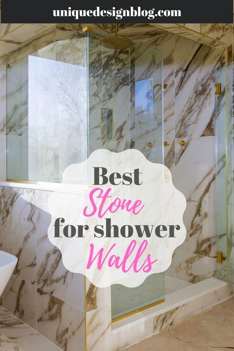 I am so proud of myself that I found this. Loved this guide. Stone Shower Walls, Bathroom Remodel Plans, Slate Shower, Bathroom Vanity Countertops, Stone Shower, Shower Wall Panels, Shower Floor Tile, Quartzite Countertops, Quartz Slab