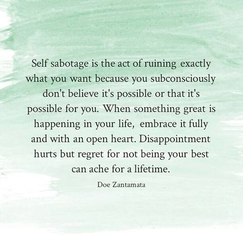 Sabotage Quotes, Physiological Facts, Postive Life Quotes, Character Quotes, Self Quotes, Reminder Quotes, Photo Quotes, Life Advice, Emotional Health