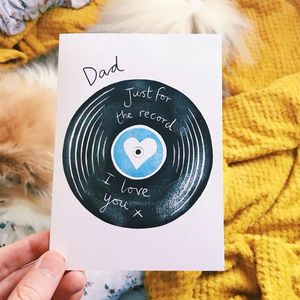 Vinyl Record Birthday, Diy Birthday Gifts For Dad, Diy Father's Day Cards, Father Birthday Cards, Birthday Card For Dad, Happy Birthday Cards Diy, Creative Birthday Cards, Anniversaire Diy, Cool Birthday Cards