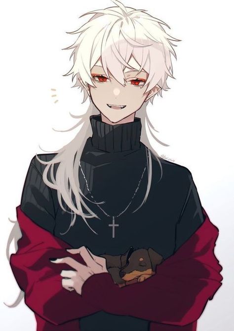 White Hair And Red Eyes, Anime Show, Vampire Boy, Dessin Adorable, Guy Drawing, 영감을 주는 캐릭터, Anime Drawings Boy, Red Eyes, Anime Poses Reference