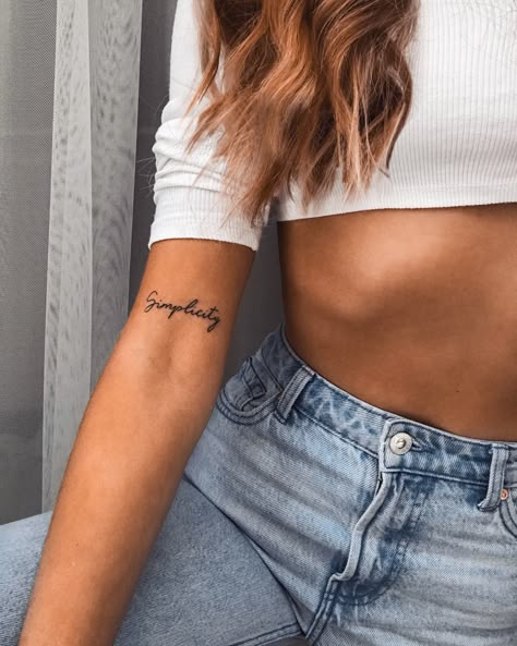 Bum Tattoo, Minimalist Tattoo Ideas, Tattoo Fonts Cursive, Light Tattoo, Om Tattoo, Small Girl Tattoos, Classy Tattoos, Discreet Tattoos, Dainty Tattoos