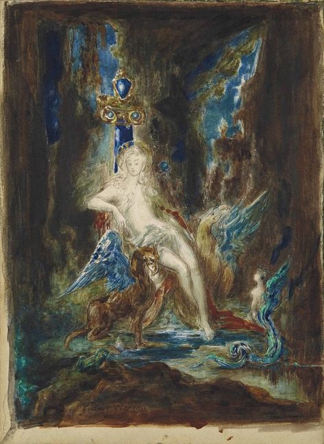 Musée Gustave Moreau, Gustave Moreau, Arte Inspo, Art Et Illustration, A4 Poster, Visionary Art, Arte Fantasy, Vintage Artwork, Henri Matisse