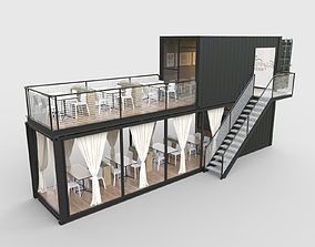 3D 10ft Container Kiosk | CGTrader Coffee Shop Container, Shipping Container Restaurant, Container Coffee Shop, Container Home Designs, Container Restaurant, Container Cafe, Building A Container Home, Cafe Shop Design, Container Architecture