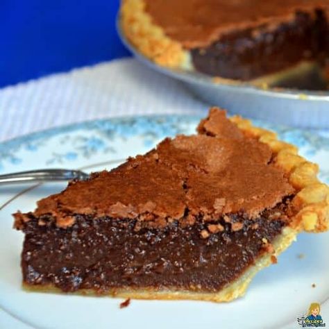 Old Fashioned Chocolate Chess pie is a terrific treat. The ingredients for this easy Chocolate Chess Pie are a staple in most pantries which makes it a go-to pie for holidays or anytime. My name is Diane. I blog about easy recipes at Recipes for our Daily Bread. This Chocolate Chess Pie is a family … Chocolate Buttermilk Pie Recipe, Chocolate Chess Pie Recipe Easy, Chocolate Chess Pie Recipe, Cook Desserts, Chess Pie Recipe, Chocolate Chess Pie, Chocolate Cobbler, Buttermilk Pie, Chess Pie