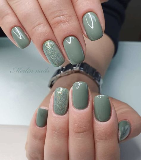 Light Green Nails, Gel Polish Nail Designs, February Nails, Fall Nail Art Designs, Green Nail Designs, Really Cute Nails, Colorful Nail Designs, Nail Jewelry, Short Acrylic Nails Designs