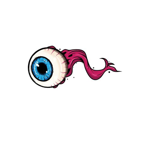 Eye Out Of Socket, Eye Hanging Out Of Socket Drawing, Eyeball Out Of Socket Drawing, Eye Out Of Socket Drawing, Eyeballs Drawing, Eyeball Out Of Socket, Eyeball Drawing Creepy, Cartoon Eyeball, Eye Ball Art