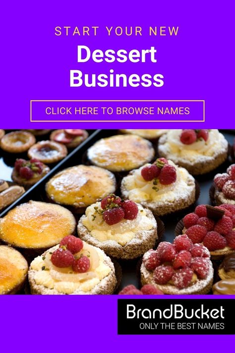 Cupcake Business Names, Dessert Business Names, Business Name Ideas Catchy, Cake Shop Names, Dessert Business, Dessert Names, Bakery Names, Cupcake Business, Shop Name Ideas