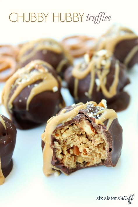 Six Sisters Recipes, Christmas Bark, Truffle Recipes, Peanut Butter Truffles, Veggie Recipe, Six Sisters Stuff, Truffles Recipe, Peanut Butter Pretzel, Truffle Butter