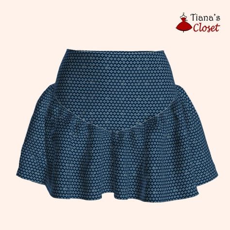 Kyra mini skirt – free PDF sewing pattern – Tiana's Closet Chunky Knit Top, Mini Skirt Pattern, Skirt Pattern Easy, Free Pdf Sewing Patterns, Ruffle Mini Skirt, Tights And Boots, Fabric Markers, Save Earth, Skirt Pattern