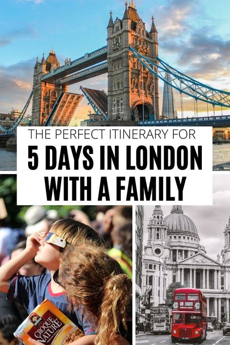 How to get the most of your 5 days in London with family? Check out the best places to visit in London with kids, where to eat, and more. 5 Days In London, Places To Visit In London, London With Kids, Days Out In London, London Itinerary, London Family, London Vacation, Wales Travel, Family Nature