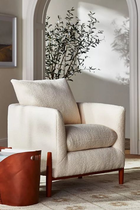 Best Sherpa Furniture Pieces | 2021 Sherpa Furniture, Sherpa Accent Chair, Sherpa Chair, Chic Accent Chairs, Storage Chair, Ottoman Set, Modern Lounge Chairs, Modern Lounge, Affordable Home Decor